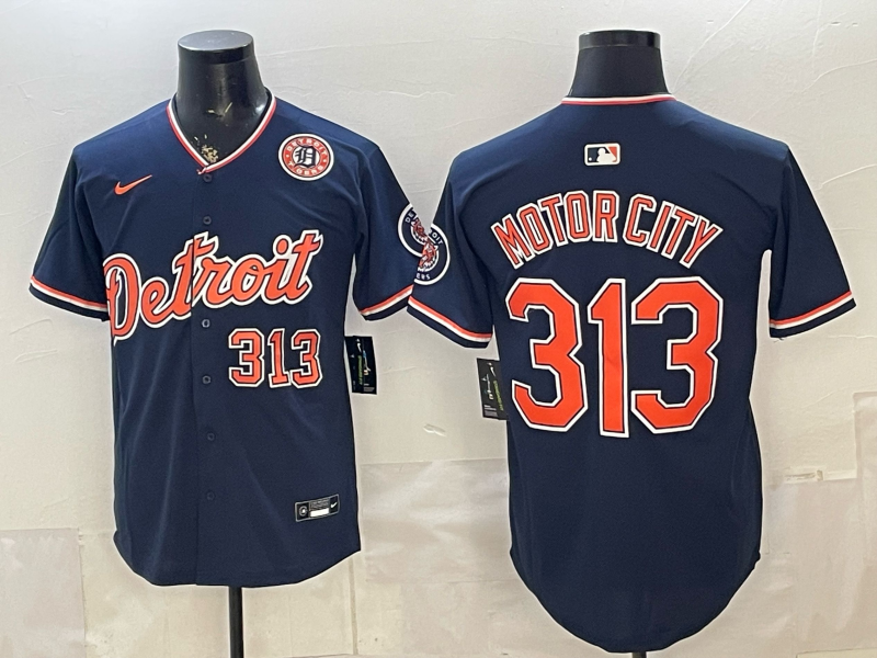 Men Detroit Tigers 313 Motorcity blue Nike 2026 MLB Jersey 0523001